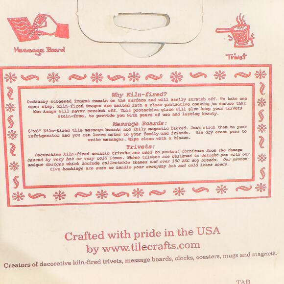 1960’s Vintage Kiln Fired TileCraft Trivet, Gorgeous  Flying Ducks, 6” - Picture 5 of 5